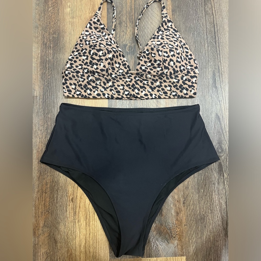 Aerie Animal Print Bikini Set Size L